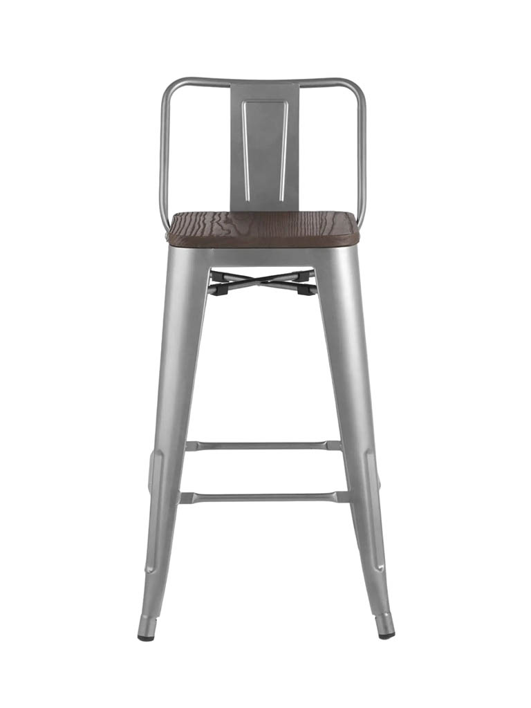 Полубарный стул Stool Group Tolix Wood дерево